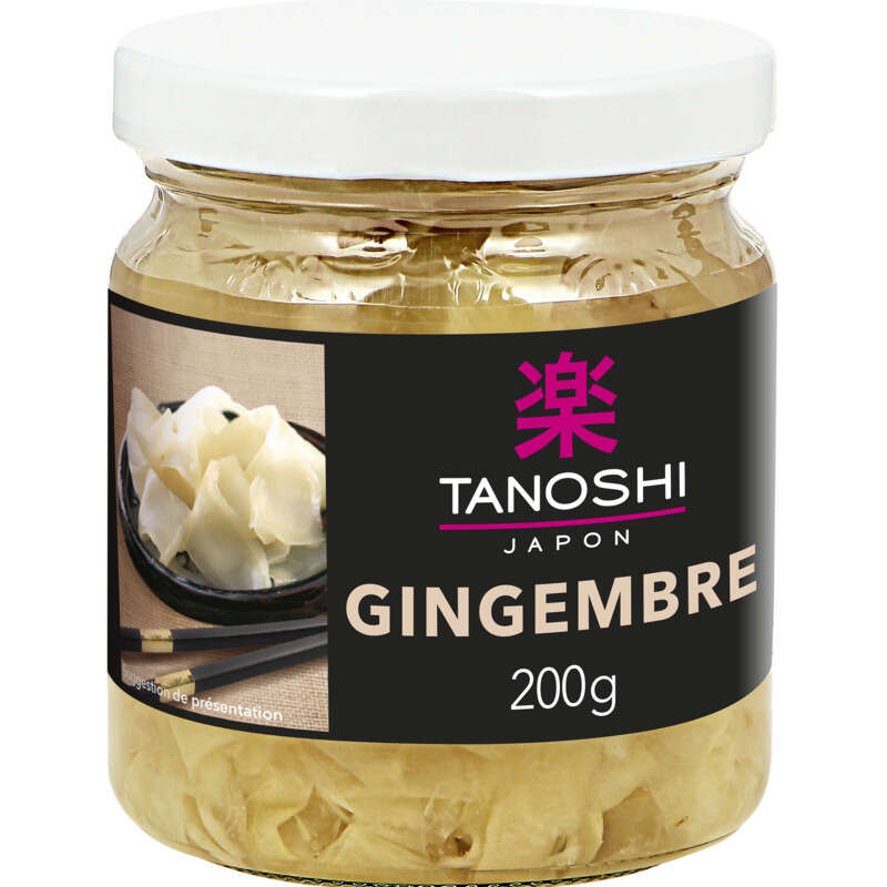 Tanoshi Japon Gingembre en Fines Lamelles 200g