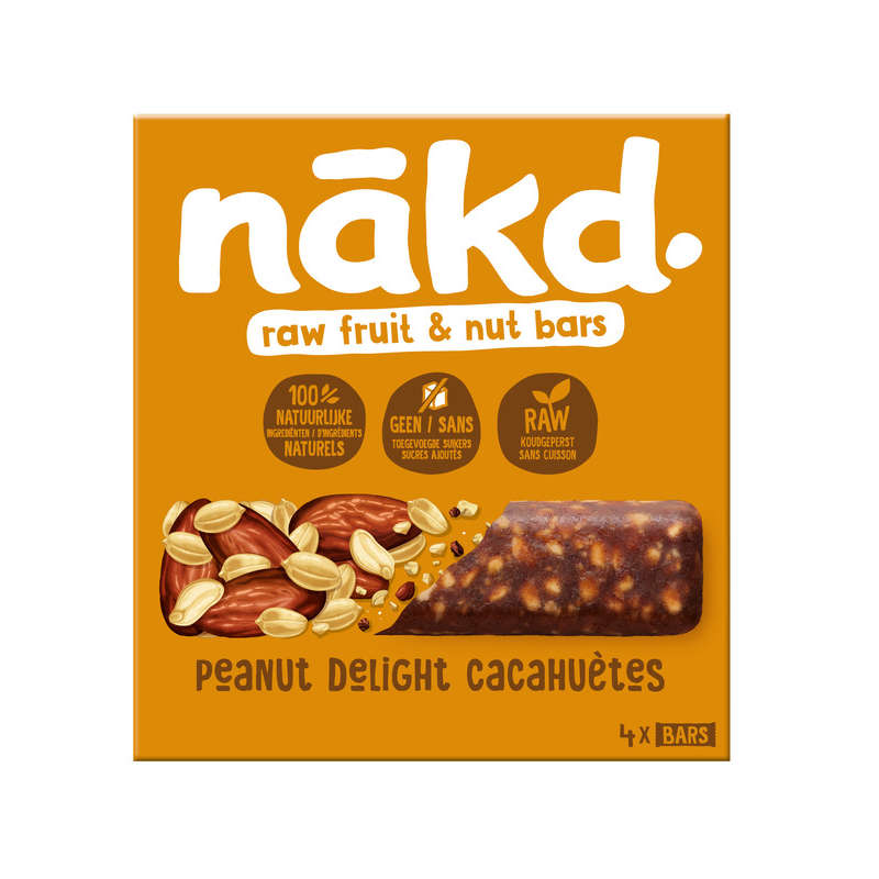 Nakd Barres Aux Cacahuètes 4x35g