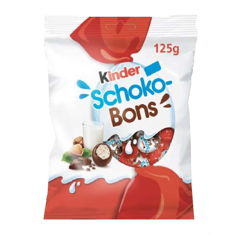 Kinder Schokobons Bonbons Chocolat Au Lait Et Noisette 125g