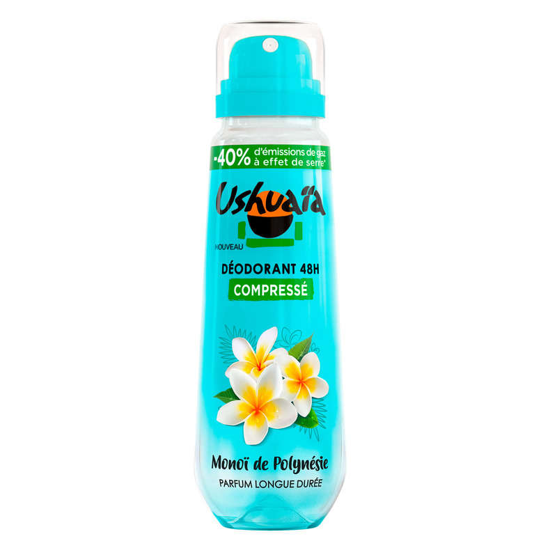 Ushuaia Déodorant Spray Compressé 48h Monoï de Polynésie 100ml