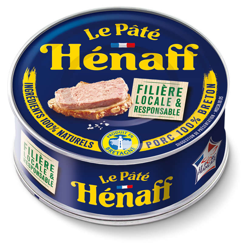 Hénaff Pâté Pur Porc Avec Filets Et Jambons 78g