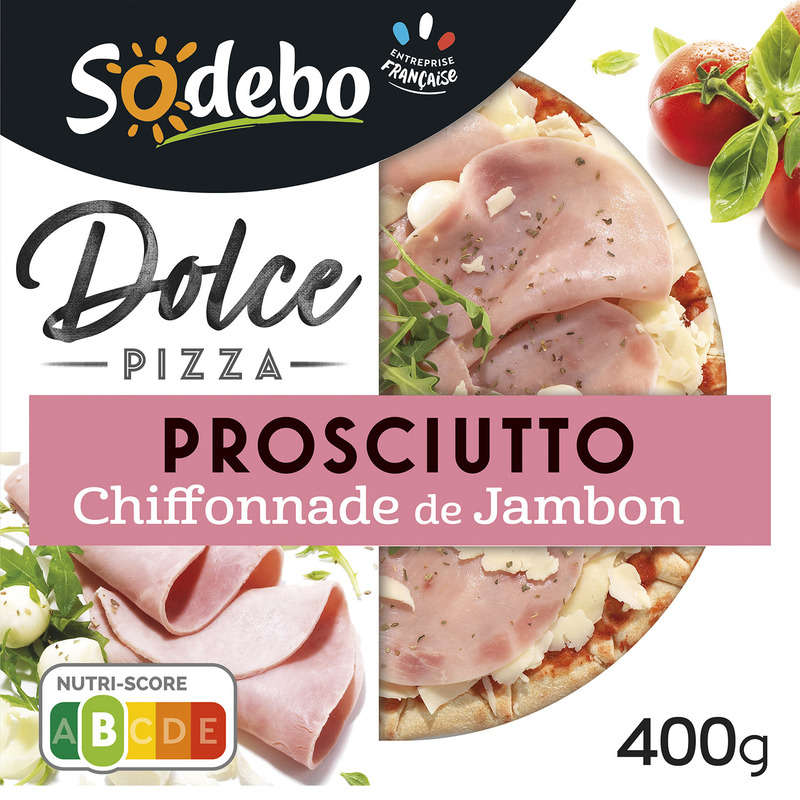 Sodebo Pizza Dolce Prosciutto Jambon Mozzarella 400g