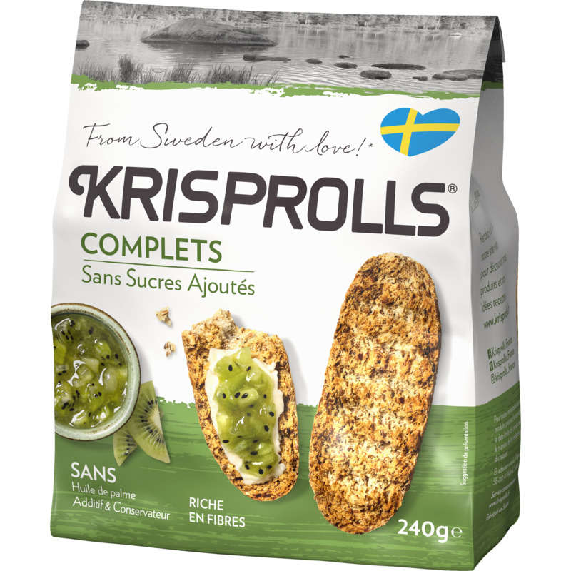 Krisprolls Petits Pains Complets sans sucres ajoutés 240g