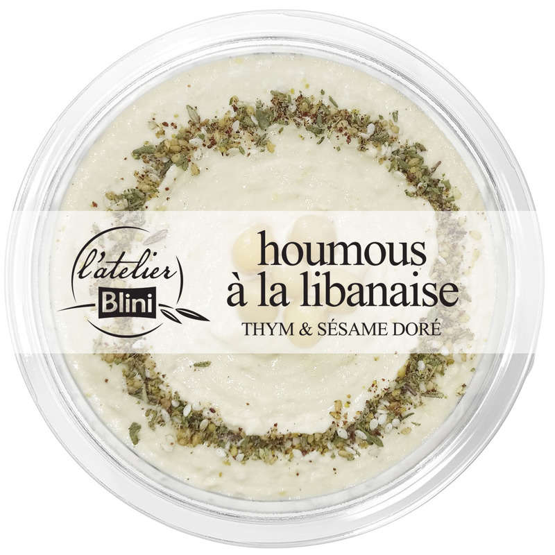 L'Atelier Blini Houmous à la Libanaise Thym et Sésame Doré 175g