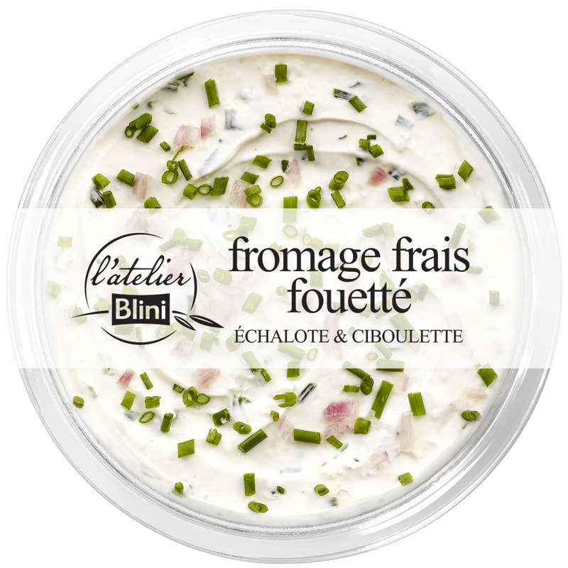 Atelier Blini Recette fouettée au fromage frais échalote et ciboulette 140g