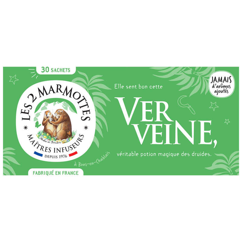 Les 2 Marmottes Infusion Verveine 30 Sachets