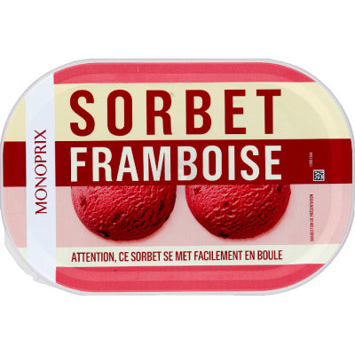 Monoprix Sorbet framboise 540g