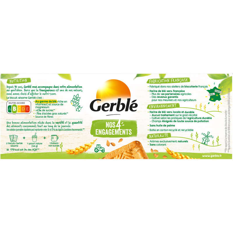 Gerblé Biscuit sésame 230g