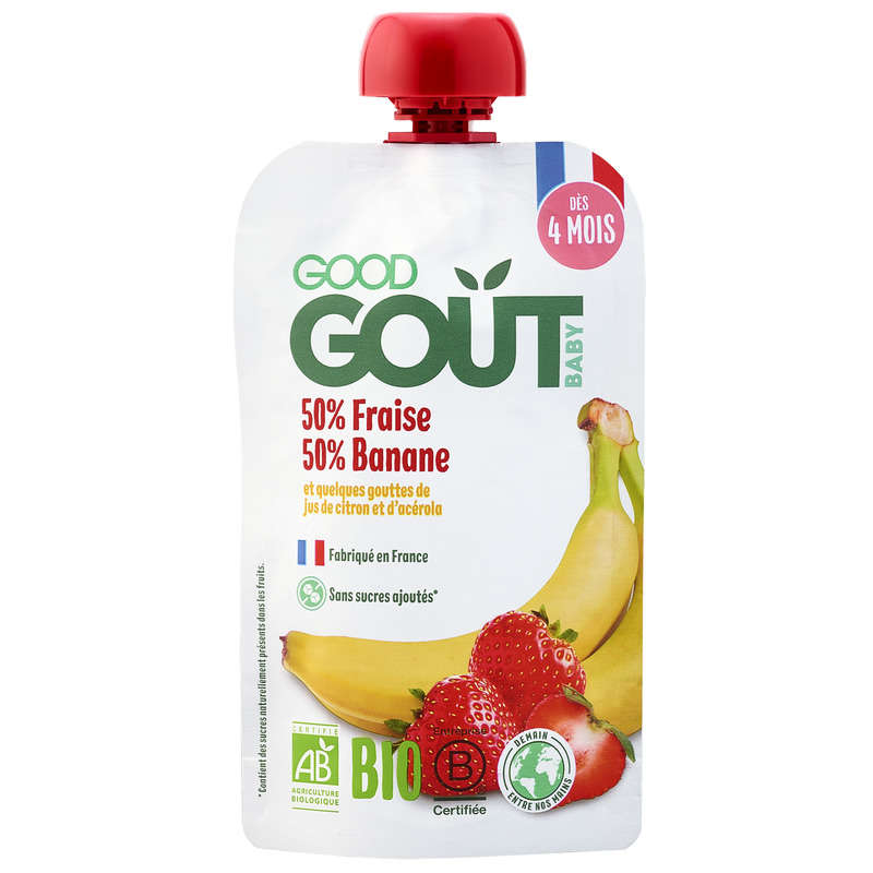 Good Gout Fraise Banane 120g - Dès Mois