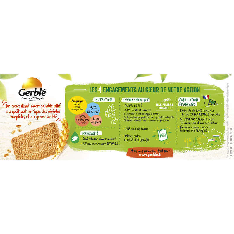 Gerblé Biscuit complet au germe de blé 210g