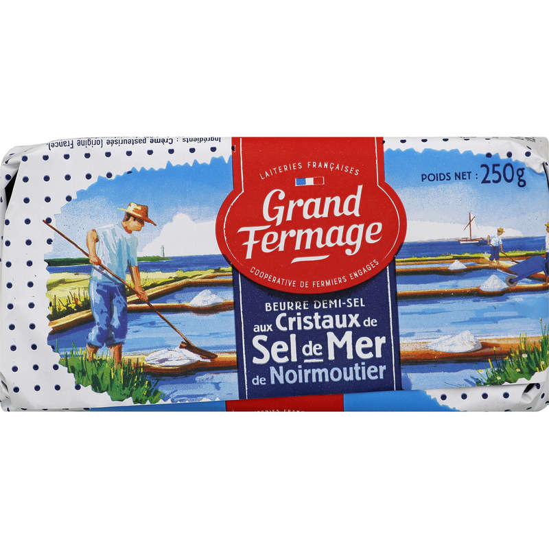 Grand Fermage Beurre Cristaux Sel De Mer 250g