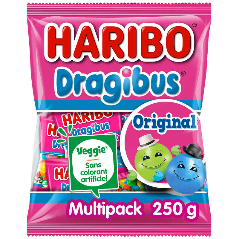 Haribo Bonbons Dragibus Original Multipack 250g