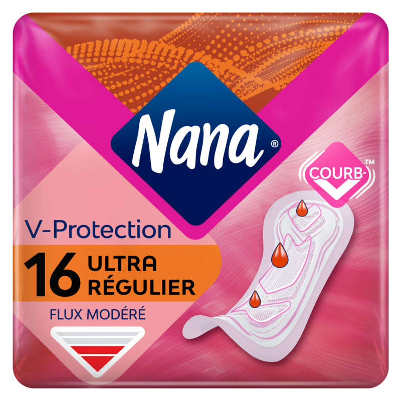 Nana Serviettes Hygiéniques Ultra Régulier x16