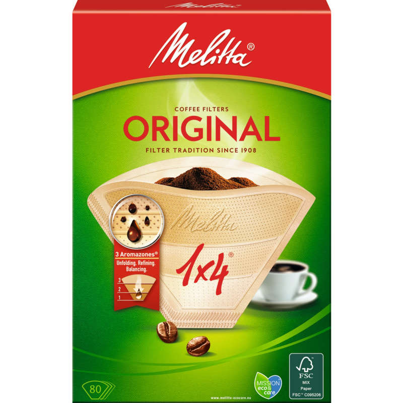 Melitta Filtre à Café brun 80 unité
