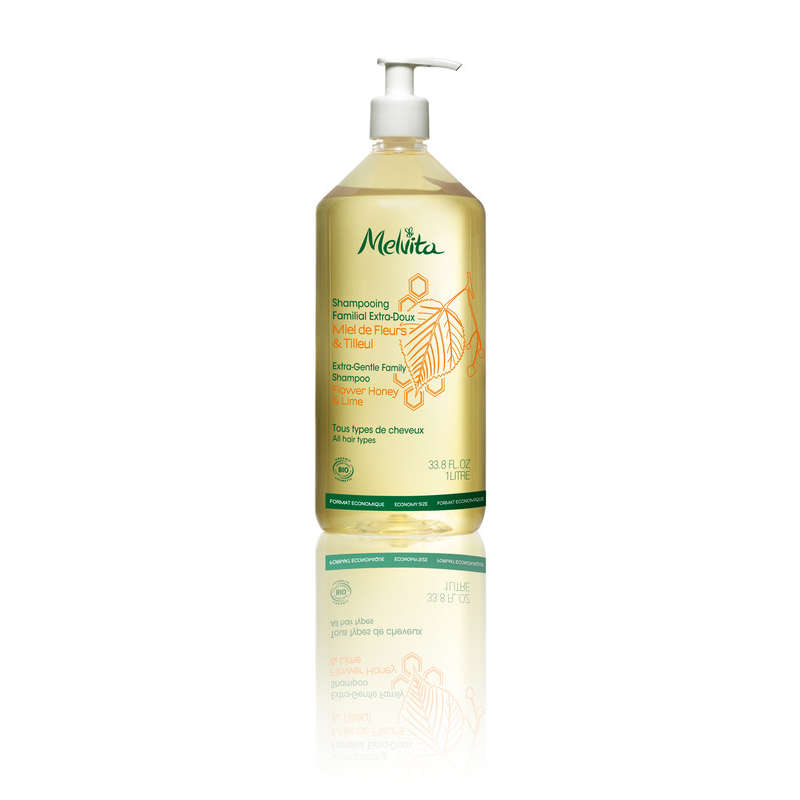 Melvita Shampooing Familial Miel & Tilleul 1L Bio