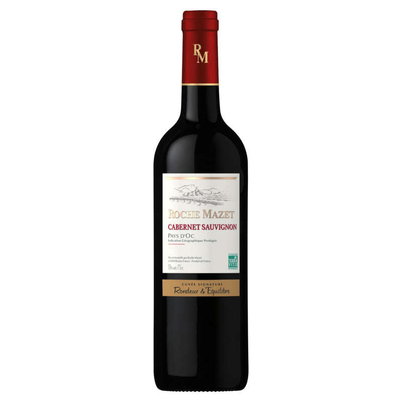 Roche Mazet Cabernet Sauvignon Vin De Pays D'Oc Rouge Igp 75cl