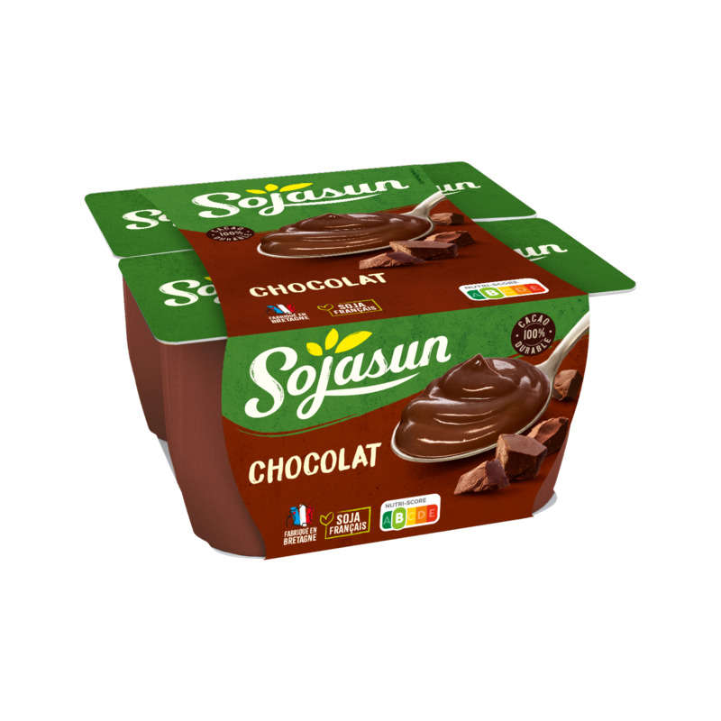 Sojasun Dessert Végétal Chocolat 4x100g