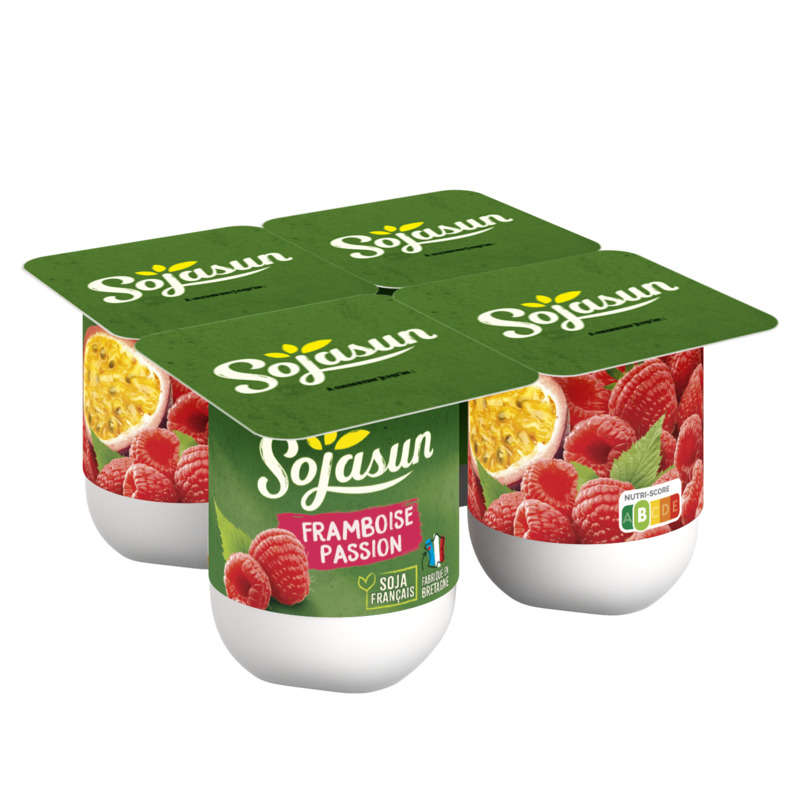 Sojasun Spécialité Au Soja Framboise Passion 4x100g