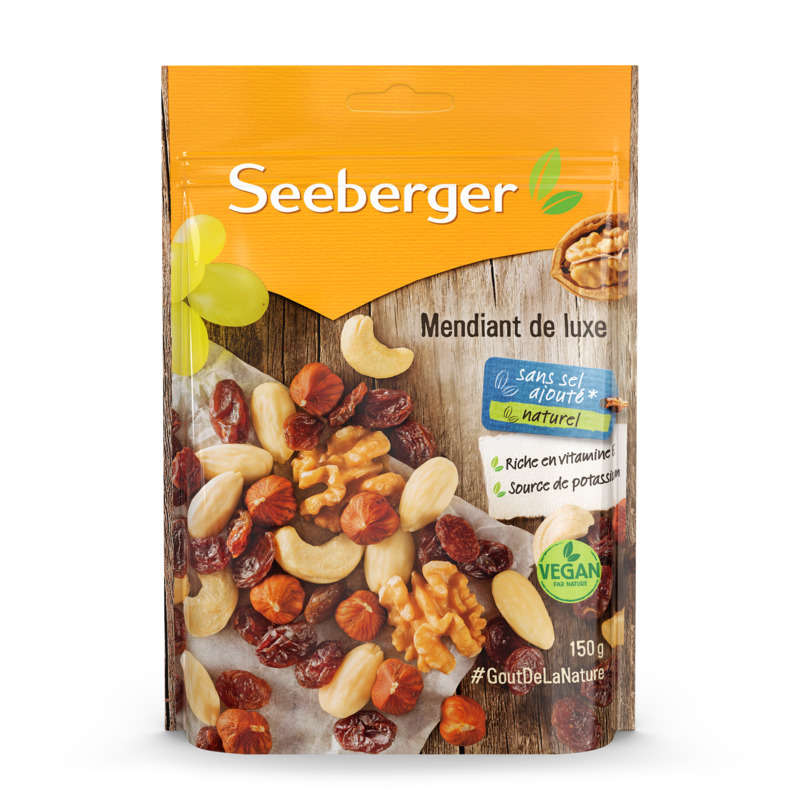 Seeberger Mélange De Noix Et Raisins 150g