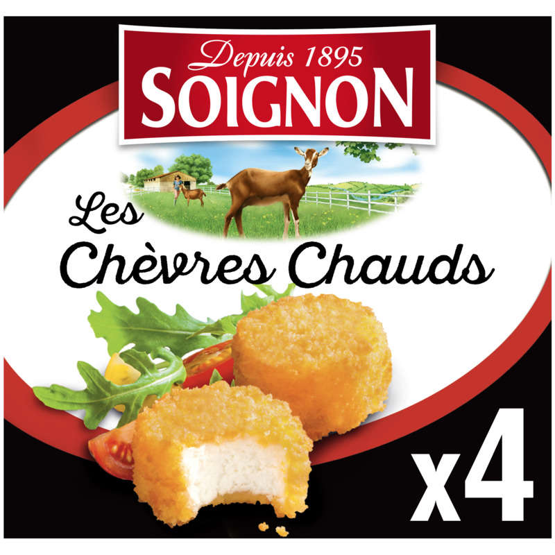 Soignon Chèvres Chauds Prêt À Dorer 4x25g