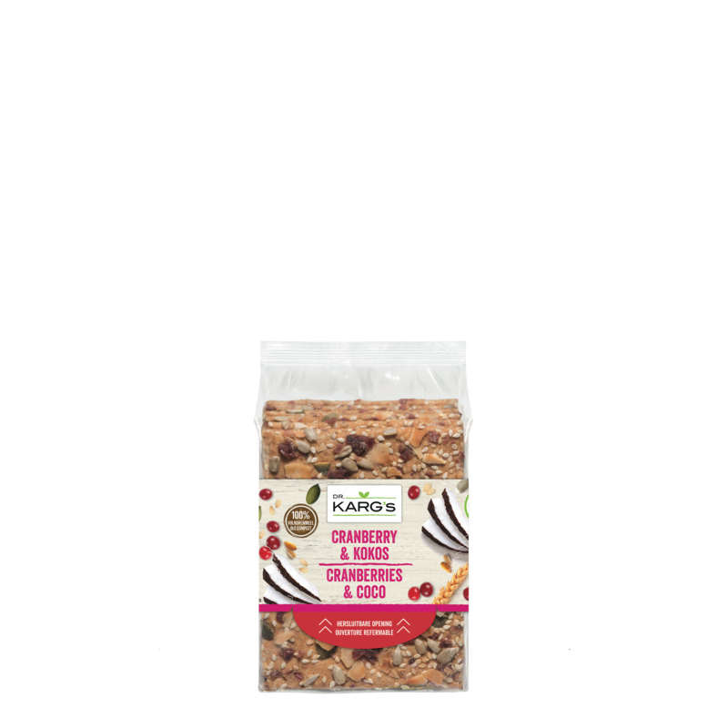 Dr. Karg´s Pain croustillant Cranberries & Coco 200g