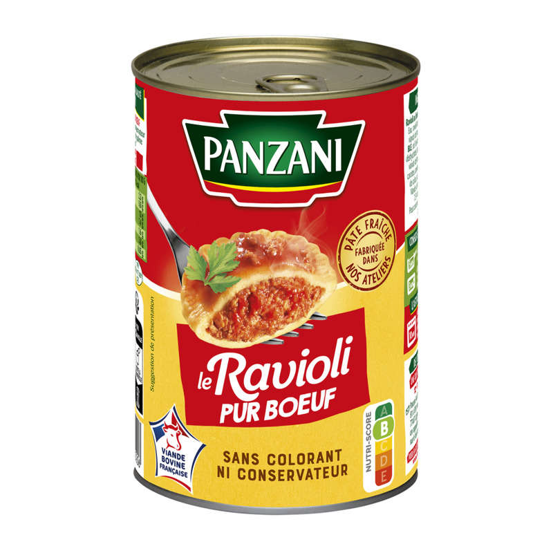 Panzani Ravioli Pur Boeuf 400g