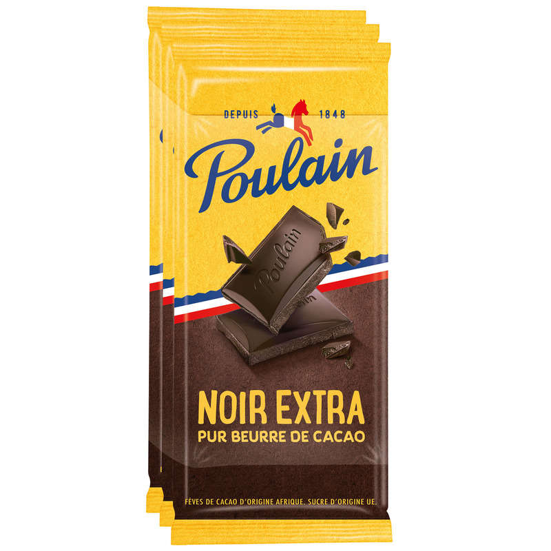 Poulain Tablette Chocolat Noir Extra 3x100g