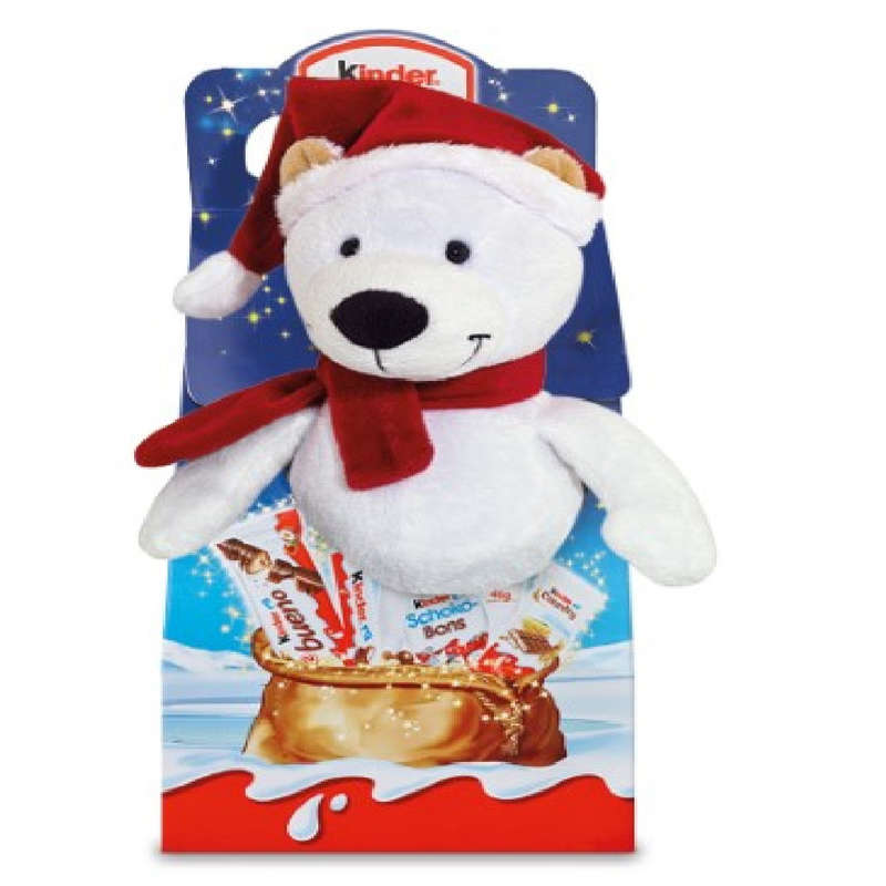 Kinder chocolat assortiment peluche de Noël 133g