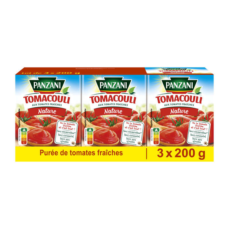 Panzani Sauce Tomacouli Nature 3x200g