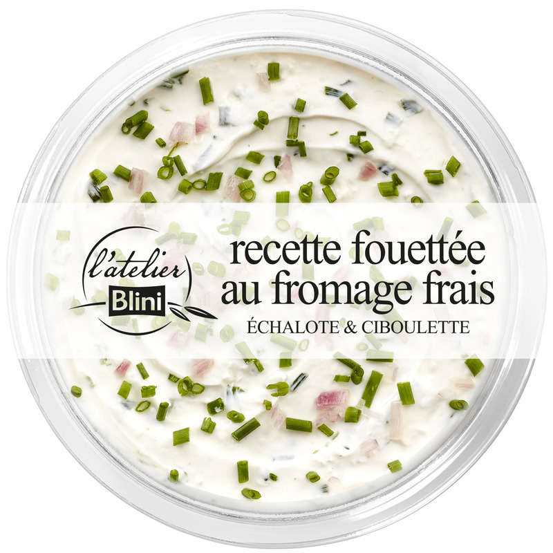 Atelier Blini Recette fouettée au fromage frais échalote et ciboulette 140g