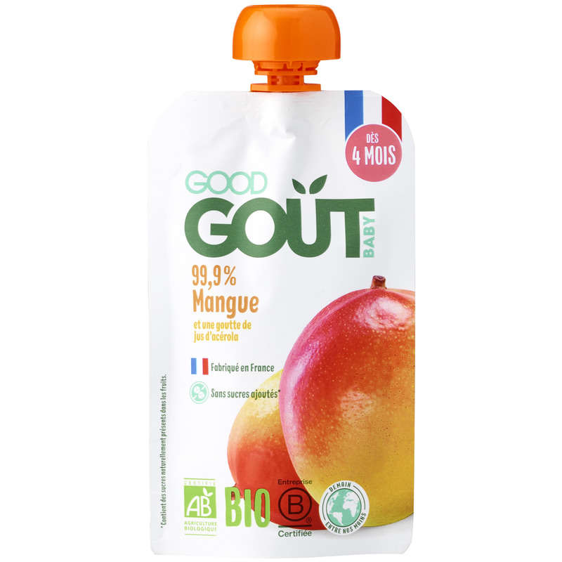 Good Goût Mangue dès 4 mois Bio 120g