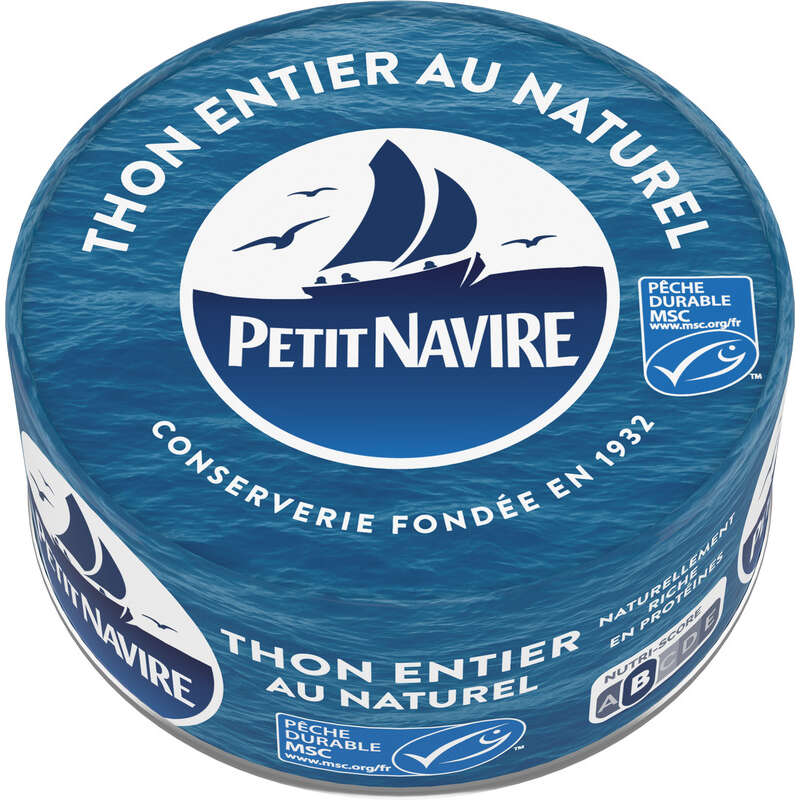 Petit Navire Thon Entier Au Naturel Albacore 112g