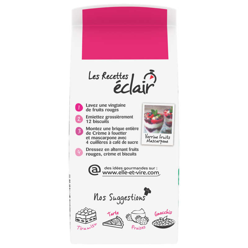 Elle & Vire Crème À Fouetter Et Mascarpone 33Cl