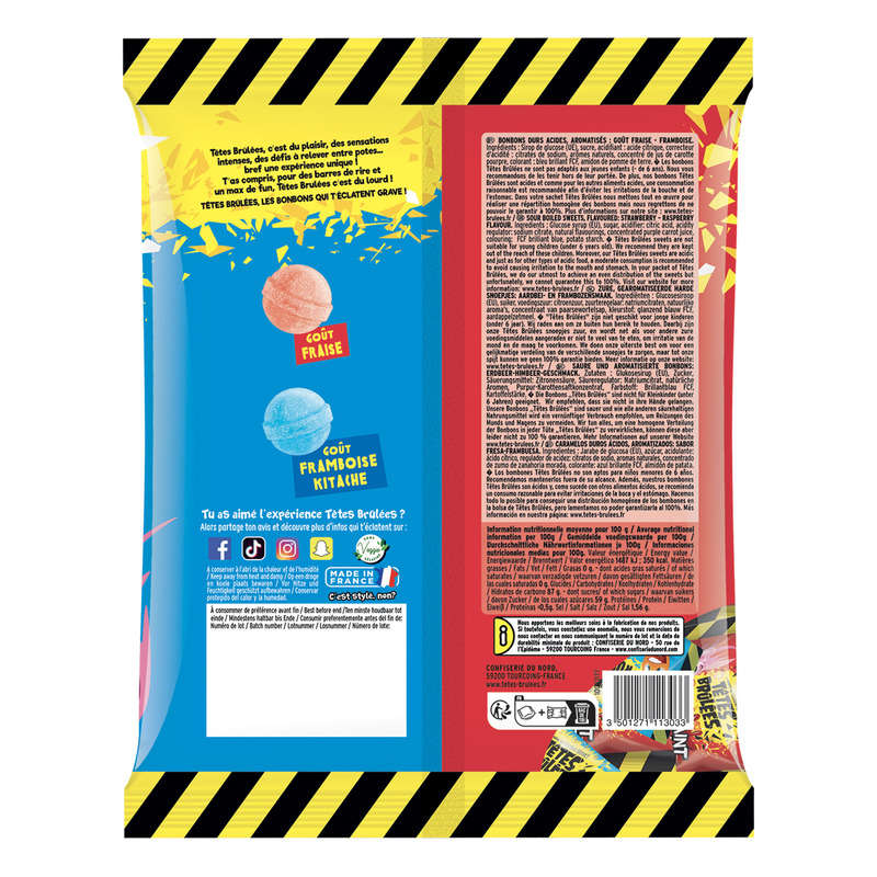 Têtes Brulées Bonbons Paint Billes 135g