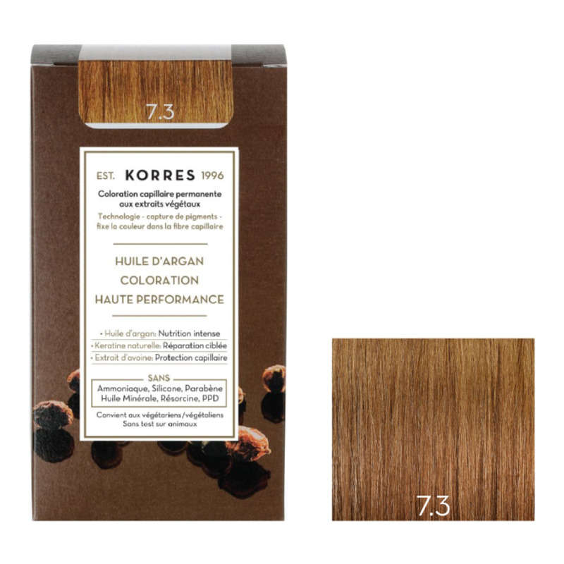 Korres Coloration Huile D'Argan Golden/Honey Blonde 7.3 145Ml