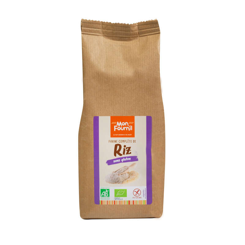 Mon Fournil Farine Complète De Riz, Bio 400g