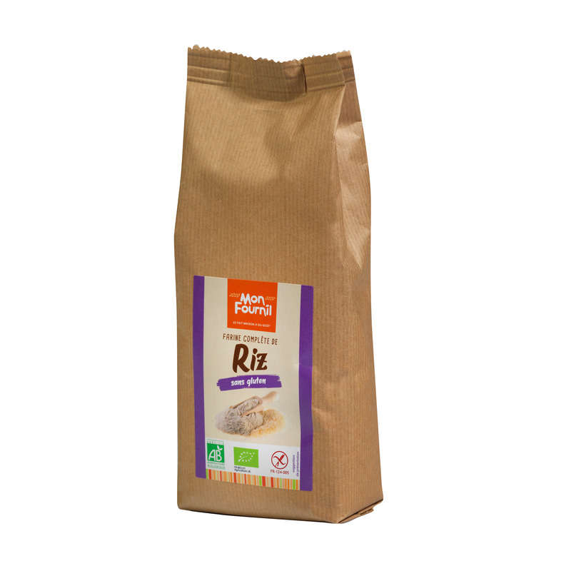 Mon Fournil Farine Complète De Riz, Bio 400g