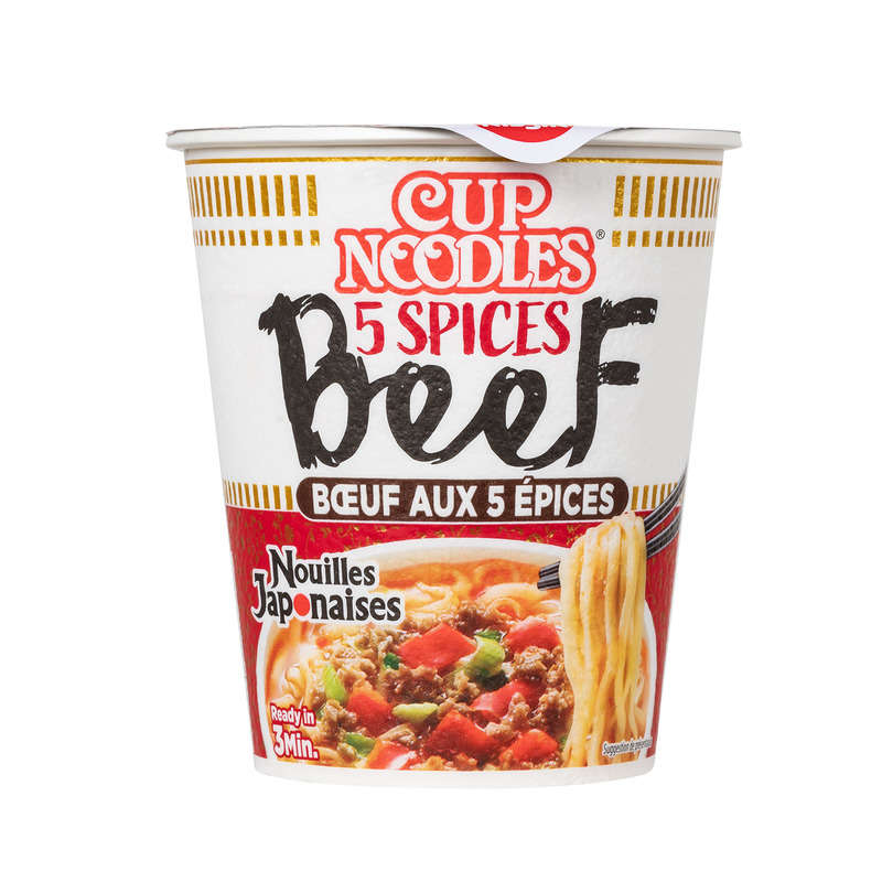 Nissin Nissin Nouilles Japonaises Boeuf 5 Epices Cups 64g