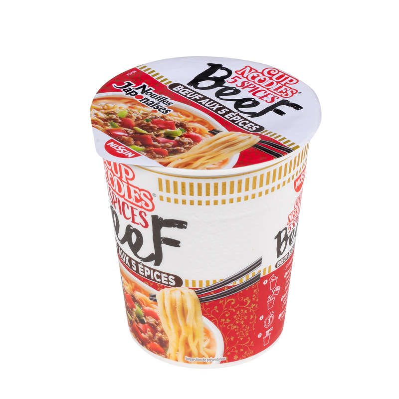 Nissin Nissin Nouilles Japonaises Boeuf 5 Epices Cups 64g