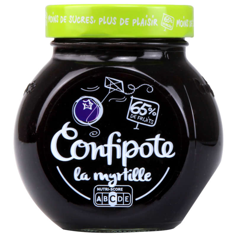 Confipote Confiture de myrtille 65% de fruits 350g