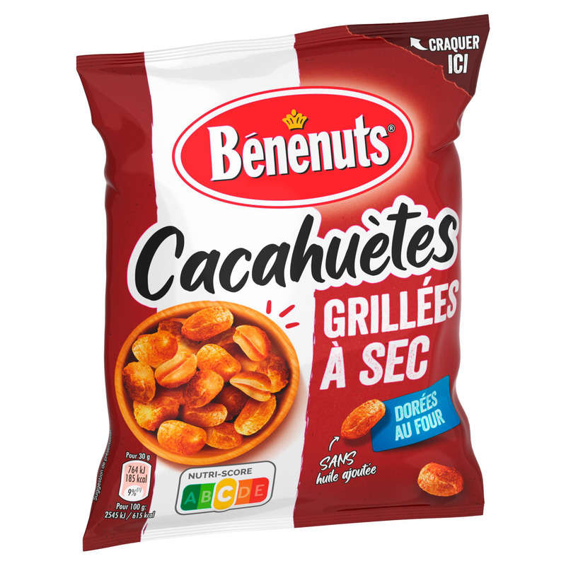 Bénenuts Cacahuètes grillées à sec 200g