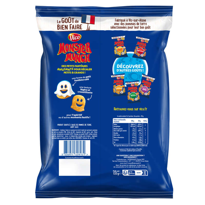 Monster Munch chips salés 135g