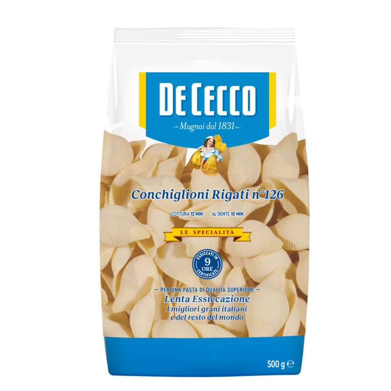 De Cecco Conchiglioni Rigati n°126 500g