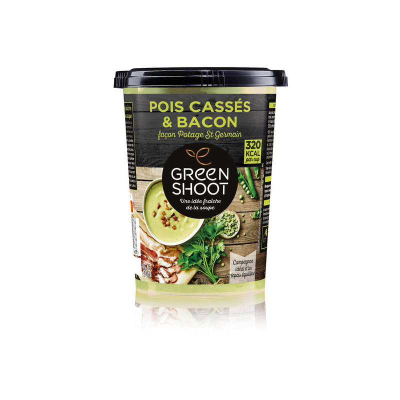 Greenshoot Soupe pois cassés et bacon fumé 470 ml