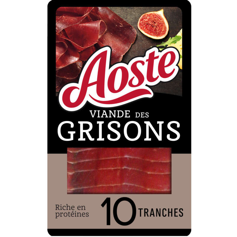 Aoste Viande Des Grisons 10 Tranches - 70 G