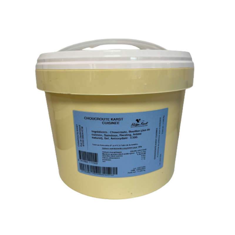 CHOUCROUTE CUISINEE AU RIESLING SEAU DE 11 KG