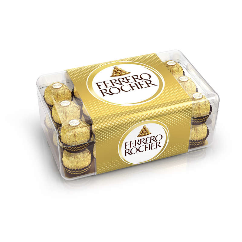 Ferrero Rocher Fines x30 Gaufrettes Enrobées De Chocolat Au Lait Noisettes 375g