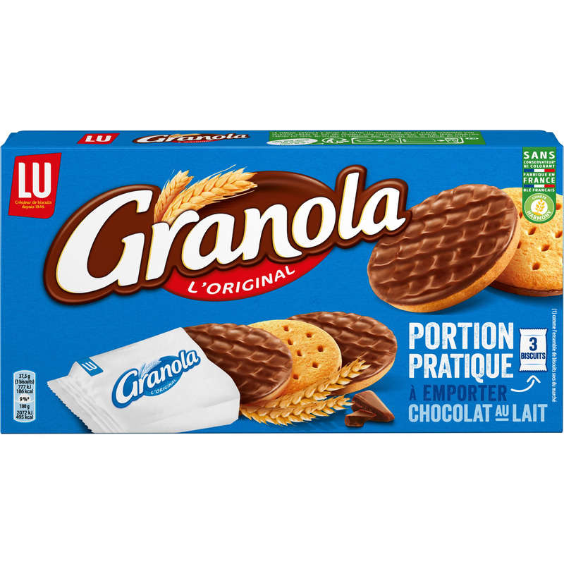 Granola Sablés nappés au Chocolat au Lait 225g