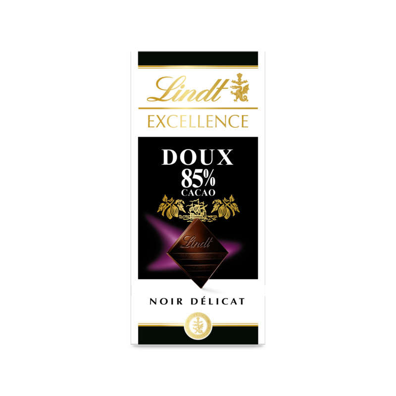 Lindt Chocolat Noir Doux Extra Fin 85% Cacao 100g