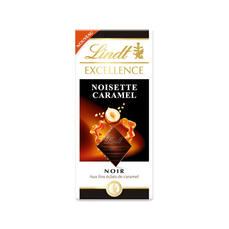 Lindt Chocolat Excellence Noir Noisette Caramel 100g